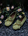 Spring Comfortable Beaded Suede Slip-on Flat Loafers Green Feb Shoe Collection 2026 89.80
