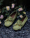 Spring Comfortable Beaded Suede Slip-on Flat Loafers Green Feb Shoe Collection 2026 89.80