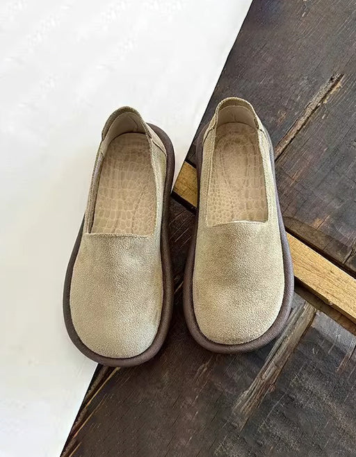 Spring Comfortable Slip-on Wide Toe Box Clogs beige Feb Shoes Collection 2026 80.80