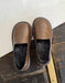 Spring Comfortable Slip-on Wide Toe Box Clogs Brown Feb Shoes Collection 2026 80.80