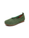 Spring Comfortable Soft Sole Suede Flat Pumps Shoes Green July Shoes Collection 2026 83.00
