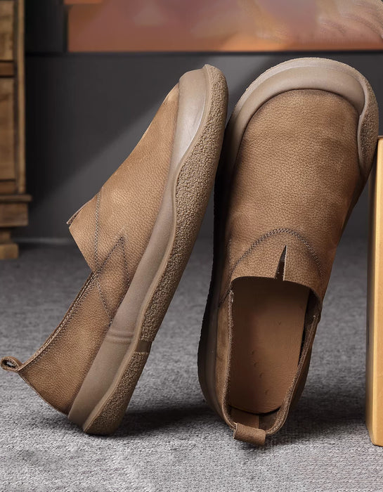 Spring Comfortable Wide Toe Box Slip-On Shoes for Men Khaki (Size 35-Size45)Feb Shoe Collection 2026 101.00