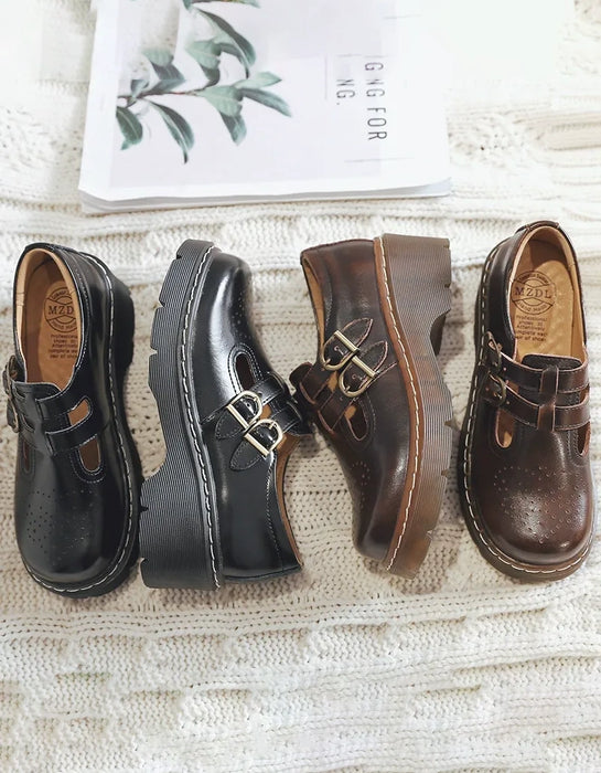 Spring Double-buckles Thick Heel Mary Jane Shoes 34-42 — Obiono Spring Double-buckles Thick Heel Mary Jane Shoes 34-42 — Obiono