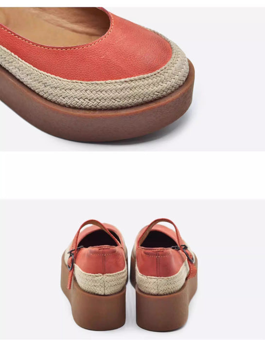 Spring Handmade Single Strap Low-cut Platform Shoes Details Jan Shoe Collection 159.00