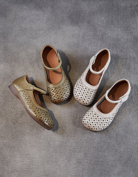 Spring Hollow Breathable  Soft Sole Retro Flat Shoes Feb New In 2026 79.00