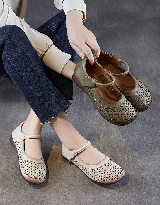 Spring Hollow Breathable  Soft Sole Retro Flat Shoes Feb New In 2026 79.00