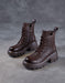 Spring Leather Hollow Comfort Chunky Martin Boots for Women Obiono Aug Shoes Collection 2026 97.70