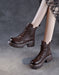 Spring Leather Hollow Comfort Chunky Martin Boots for Women Obiono Aug Shoes Collection 2026 97.70