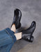 Spring Leather Hollow Soft Sole Retro Ankle Boots for Women Obiono Aug Shoes Collection 2026 85.00