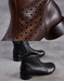 Spring Leather Hollow Soft Sole Retro Ankle Boots for Women Obiono Aug Shoes Collection 2026 85.00