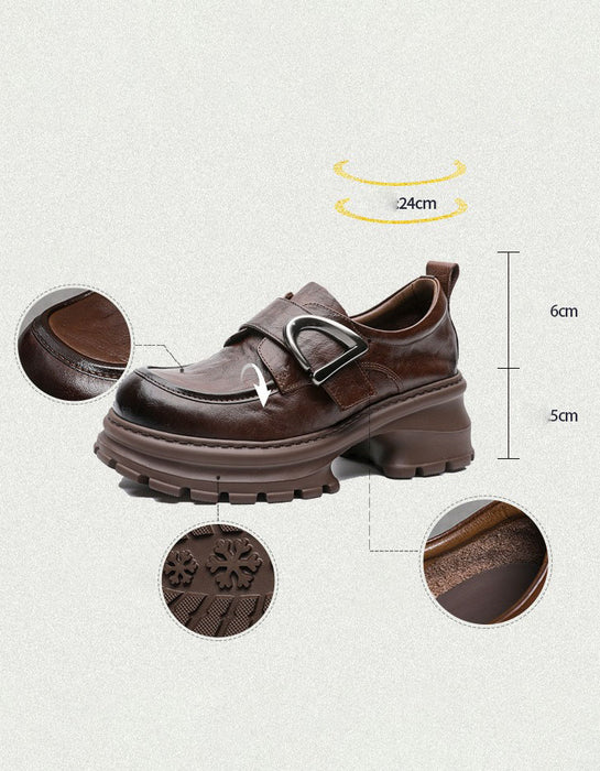 Women's Spring Light-weight Single Strap Chunky Platform Loafers, Oct shoes collection 2026, 88.80