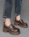 Women's Spring Light-weight Single Strap Chunky Platform Loafers try on, Oct shoes collection 2026, 88.80