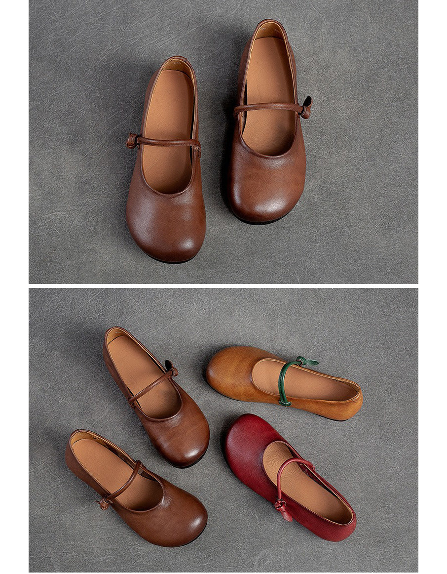 Spring Lightweight Round Toe Comfortable Women's Flat Shoes — Obiono