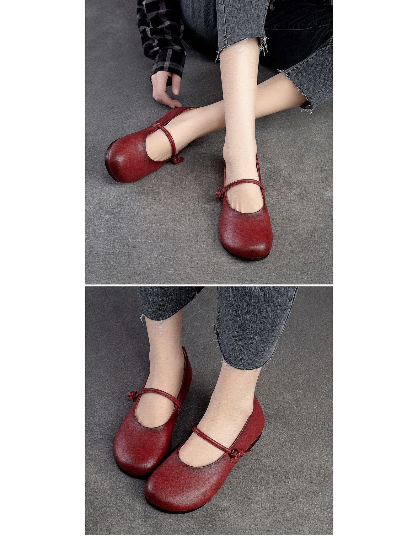 Spring Lightweight Round Toe Comfortable Women's Flat Shoes — Obiono
