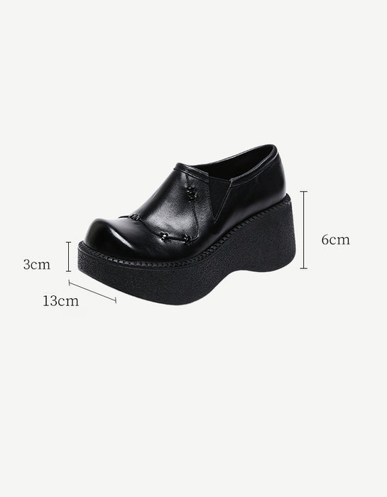 OBIONO Retro Leather Wide Toe Box Shoes for Women Obiono OBIONO Retro Leather Wide Toe Box Shoes for Women Obiono