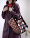 Spring Retro Patchwork Artistic Dots Tote Bag March New In 2026 53.66
