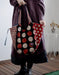 Spring Retro Patchwork Artistic Dots Tote Bag March New In 2026 53.66