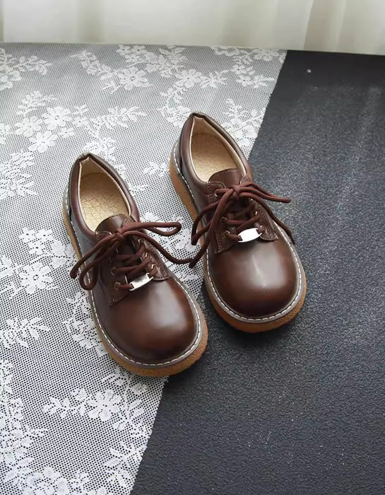 Spring Round Toe Comfortable Platform Retro Shoes