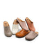 Spring Round Toe Handmade Vintage Leather Slippers Mules April Shoes Collection 2026 95.00