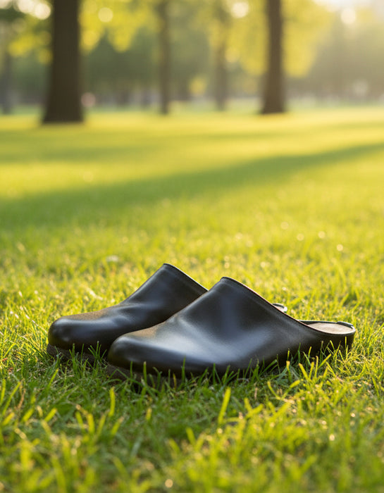 Spring Round Toe Handmade Vintage Leather Slippers Mules Feb Shoe Collection 2026 95.00