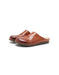Spring Round Toe Handmade Vintage Leather Slippers Mules Brown Feb Shoe Collection 2026 95.00