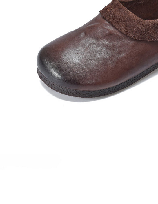 Bottes de cowboy à lacets en cuir pour femmes