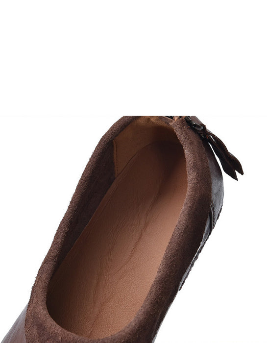 Bottes de cowboy à lacets en cuir pour femmes