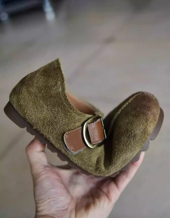 Spring Round Toe Soft Soles Comfortable Suede Clogs March Shoes Collection 2026 86.00