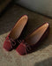 Spring Simple Breathable Comfortable Flat Pumps Red Feb Shoe Collection 2026 80.00