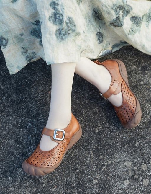 Spring Soft Sole Hollow Breathable Wide Toe Box Shoes April Shoes Collection 2026 88.80