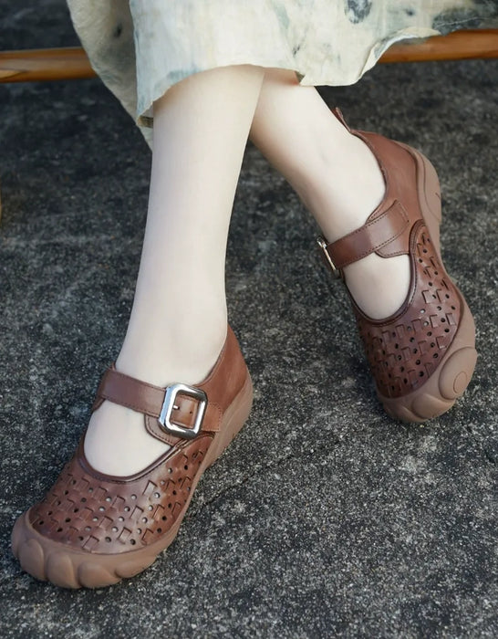 Spring Soft Sole Hollow Breathable Wide Toe Box Shoes April Shoes Collection 2026 88.80