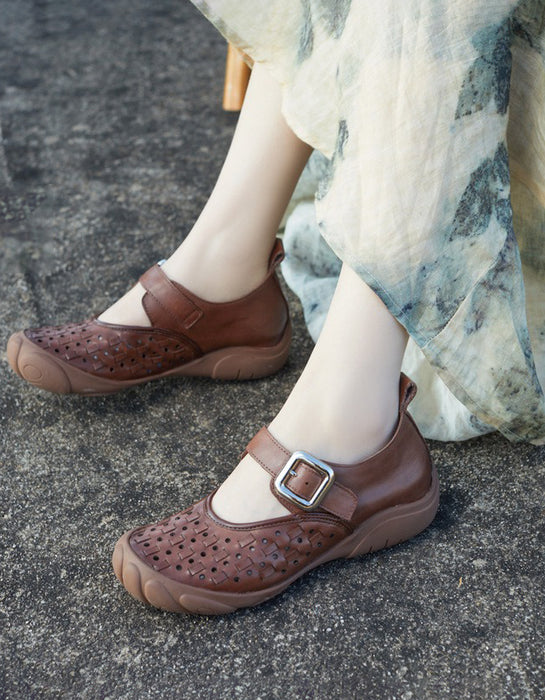 Spring Soft Sole Hollow Breathable Wide Toe Box Shoes April Shoes Collection 2026 88.80