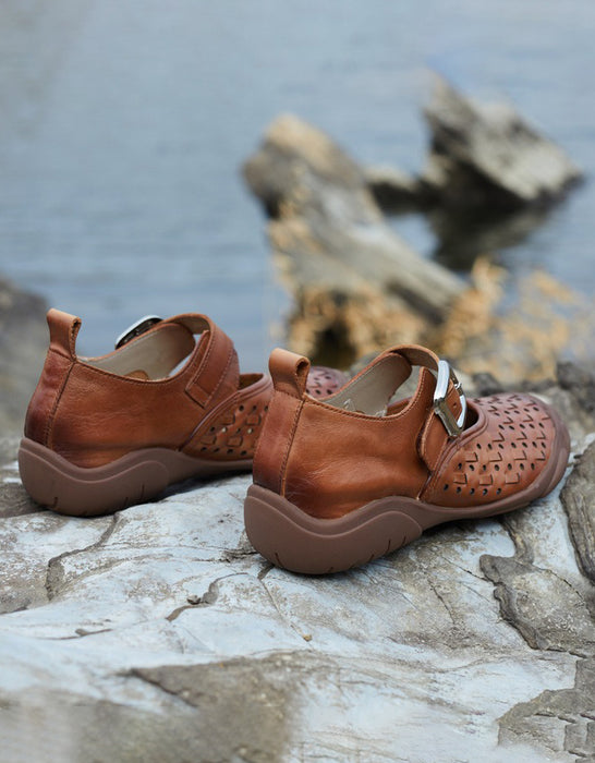 Spring Soft Sole Hollow Breathable Wide Toe Box Shoes April Shoes Collection 2026 88.80