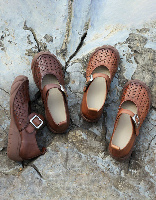 Spring Soft Sole Hollow Breathable Wide Toe Box Shoes April Shoes Collection 2026 88.80