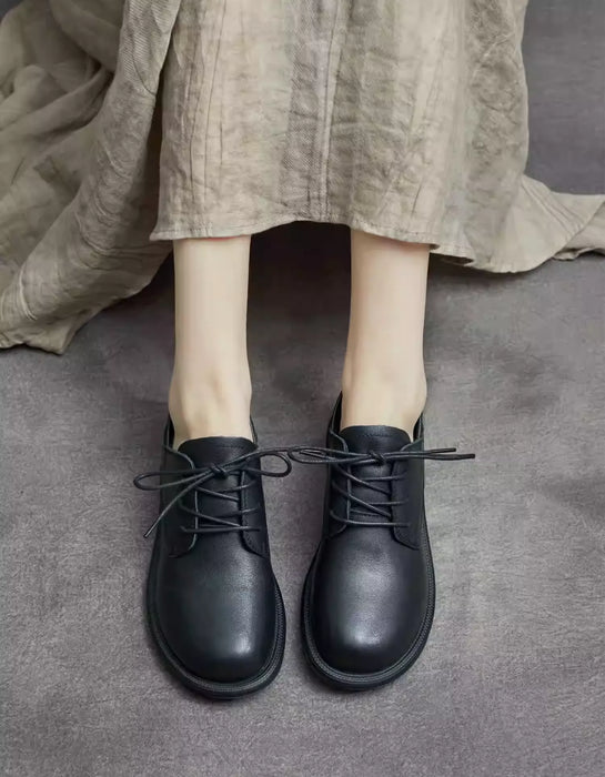 Spring Soft Sole Round Toe Comfortable Flat Shoes Brown Feb Shoe Collection 2026 98.99