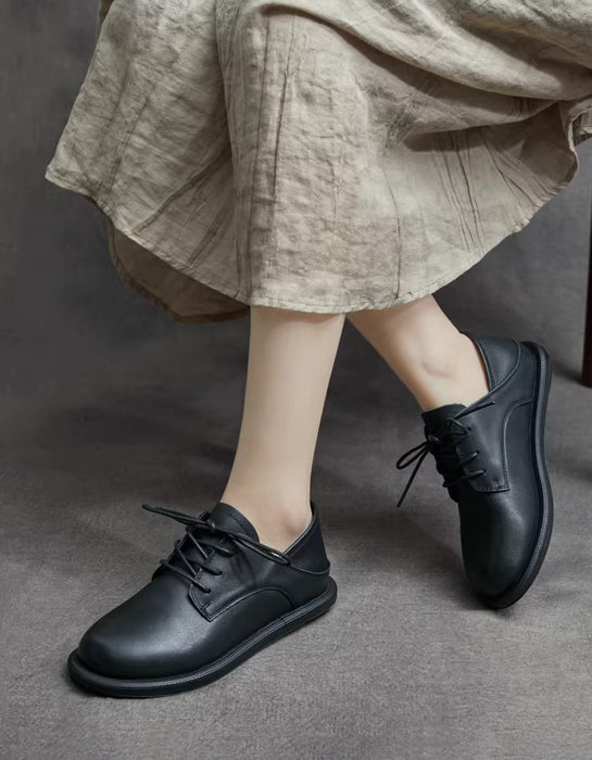 Spring Soft Sole Round Toe Comfortable Flat Shoes Black Feb Shoe Collection 2026 98.99