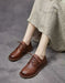 Spring Soft Sole Round Toe Comfortable Flat Shoes Brown Feb Shoe Collection 2026 98.99