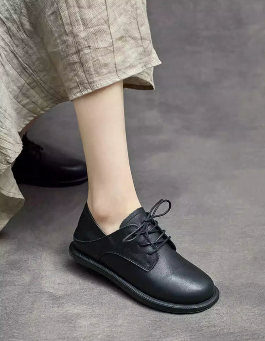 Spring Soft Sole Round Toe Comfortable Flat Shoes Black Feb Shoe Collection 2026 98.99