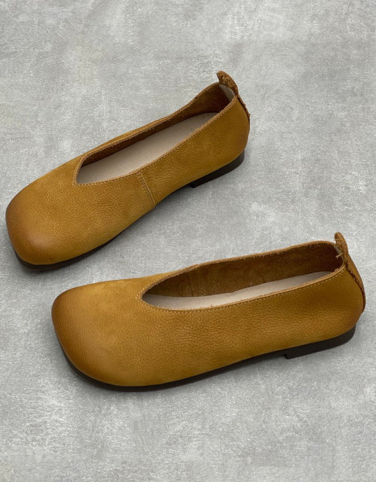 Spring Square Toe Comfortable Soft Soles Retro Flat Shoes for Women, Light brown, obiono Aug shoes collection 2026, 79.99