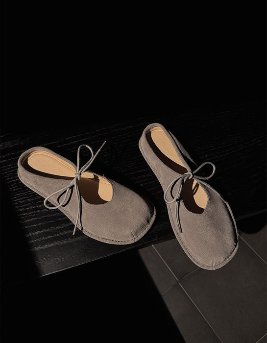 Spring Summer Comfort Suede Mules Slippers