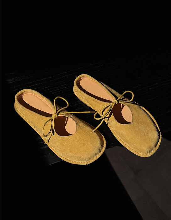 Spring Summer Comfort Suede Mules Slippers