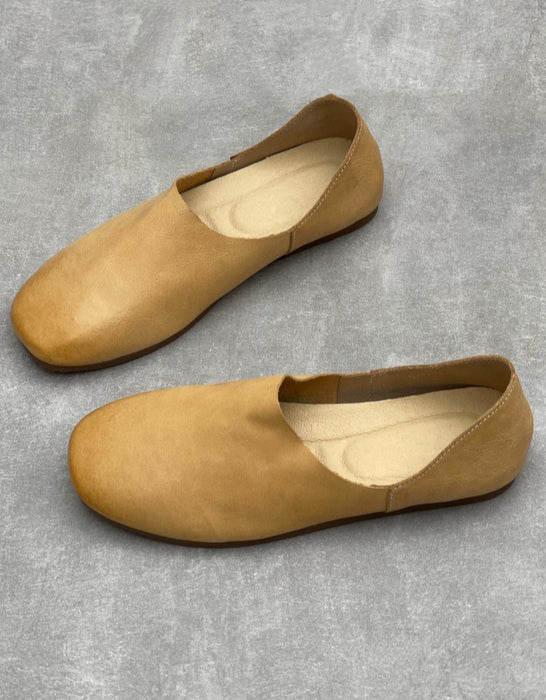 Women's Spring Summer Versatile Soft Soles Retro Flat Pumps Shoes Light Brown, Obiono Aug shoes collection 2026, 9.99