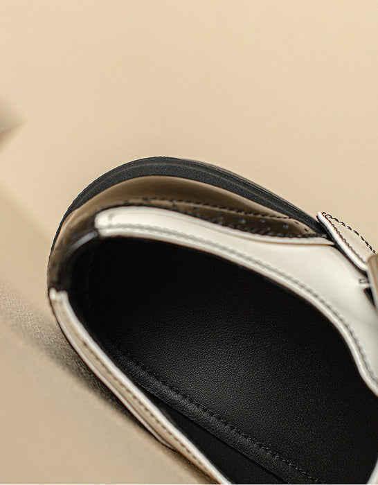 Spring Two-tone Brogue Style Oxford Shoes