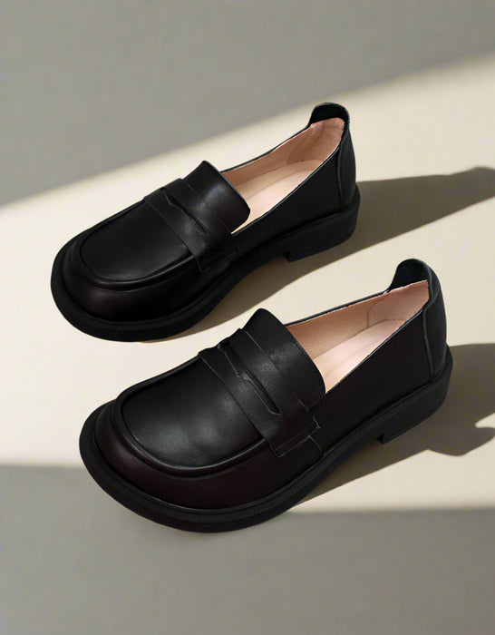 Spring Women Comfortable Wide Toe Box Loafers