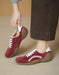 Spring Women's Comfortable Lace-up Casual Shoes Red March Shoe Collection 2026 105.0
