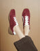 Spring Women's Comfortable Lace-up Casual Shoes Red March Shoe Collection 2026 105.0
