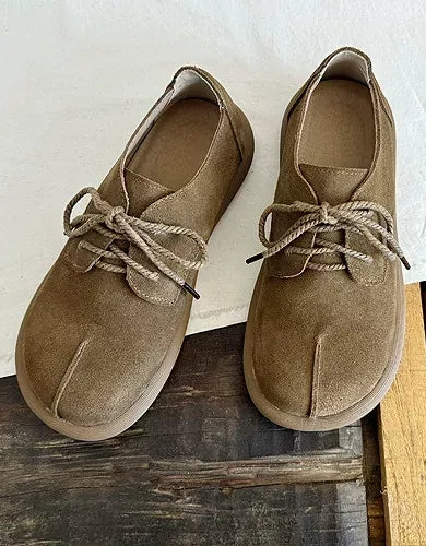 Spring Women's Comfortable Lace-up Suede Clogs Flats, Obiono Sep Shoes Collection 2026, 82.70