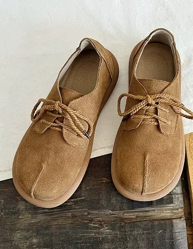 Spring Women's Comfortable Lace-up Suede Clogs Flats, Obiono Sep Shoes Collection 2026, 82.70