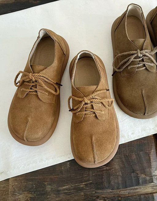 Spring Women's Comfortable Lace-up Suede Clogs Flats, Obiono Sep Shoes Collection 2026, 82.70