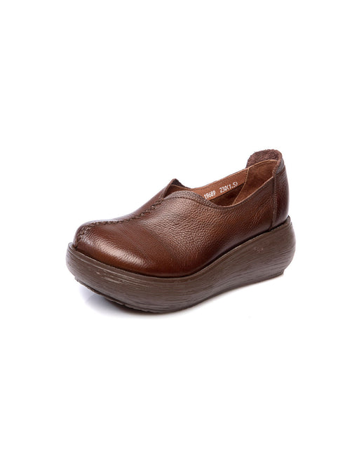 brown wedge dress shoes Haimao Women's Wedge Shoes Closed Toe Low Heel Pumps Comfotable Dress Shoes Brown 8.5(41), Bronze